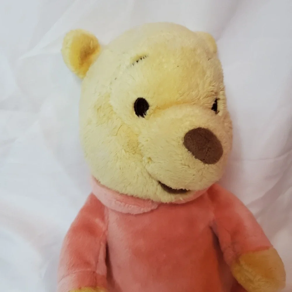 Disney Babies Disney Parks Winnie The‎ Pooh Baby Pastel Pink Plush Soft 10
